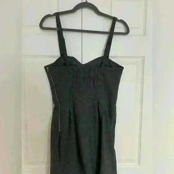 ARITZIA WILFRED GREY WOOL SWEETHEART WORK MINI DRESS SIZE  8 - Picture 5 of 7